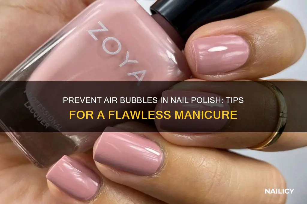 how to stop air bubbles in nail polish