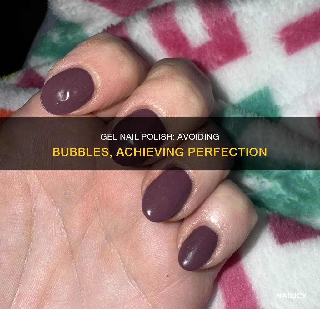 how to stop bubbles in gel nail polish