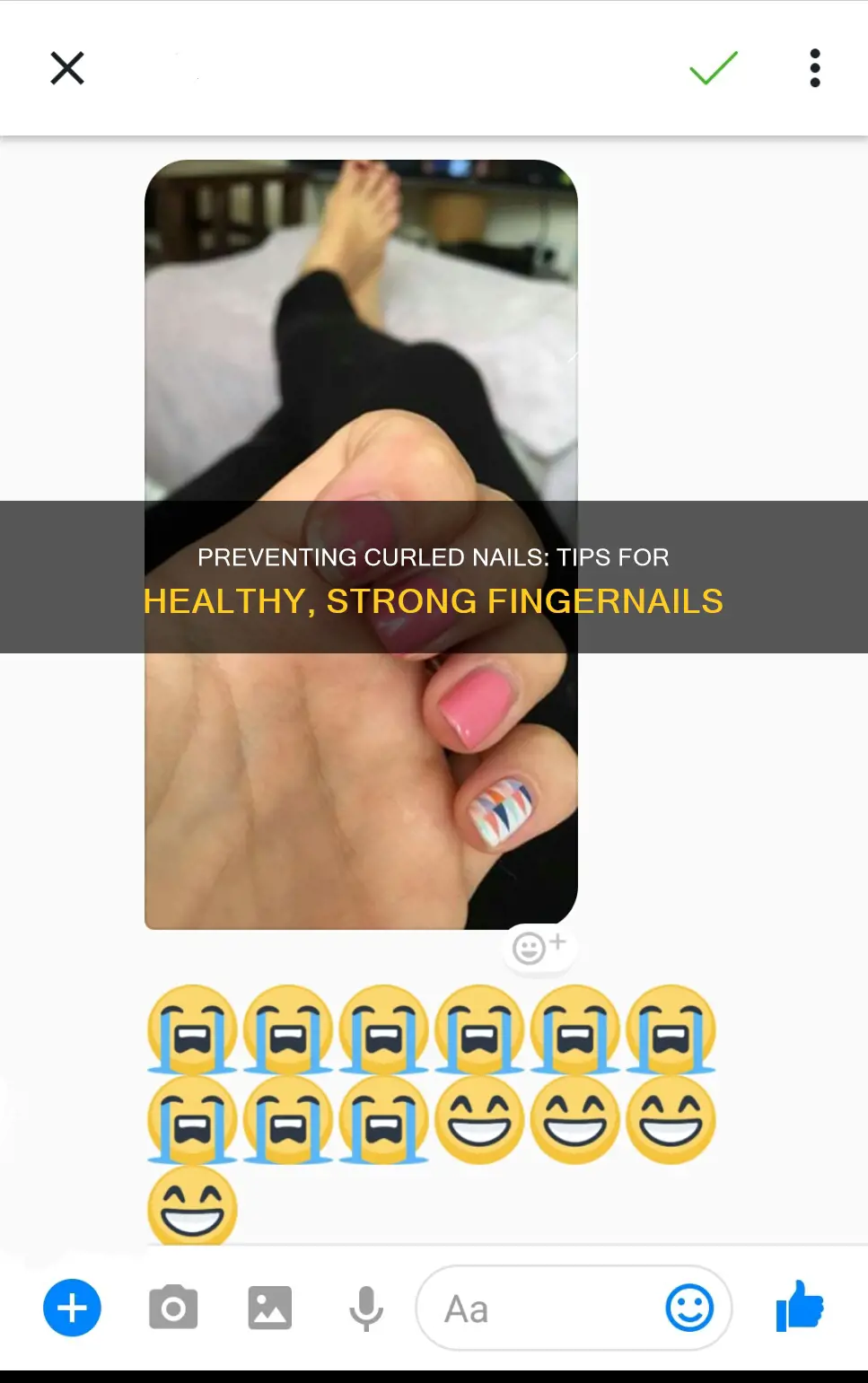 how to stop finger nails from curling