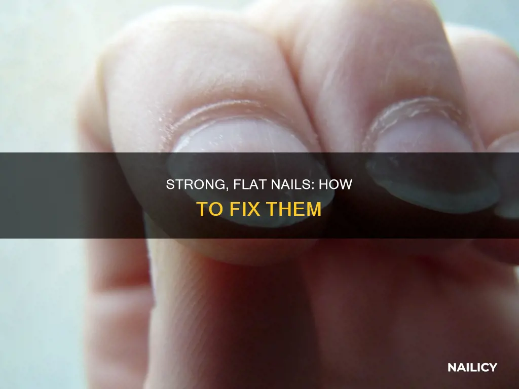 how to stop nails from growing flat
