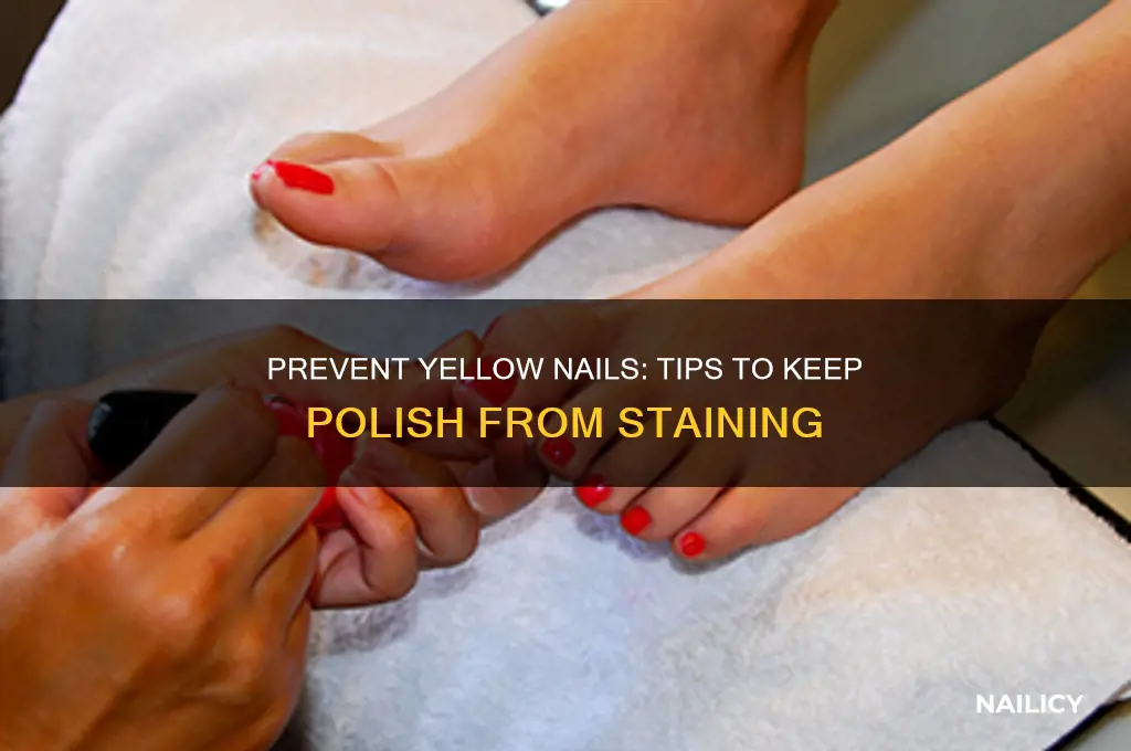 how to stop nails going yellow from nail polish