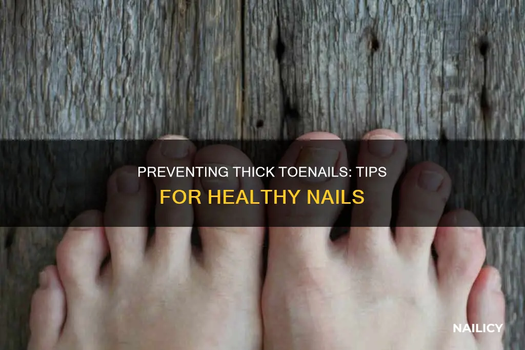 how to stop toe nails from growing thick