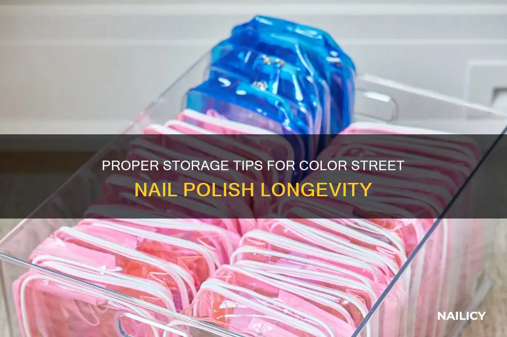 how to store color street nail polish
