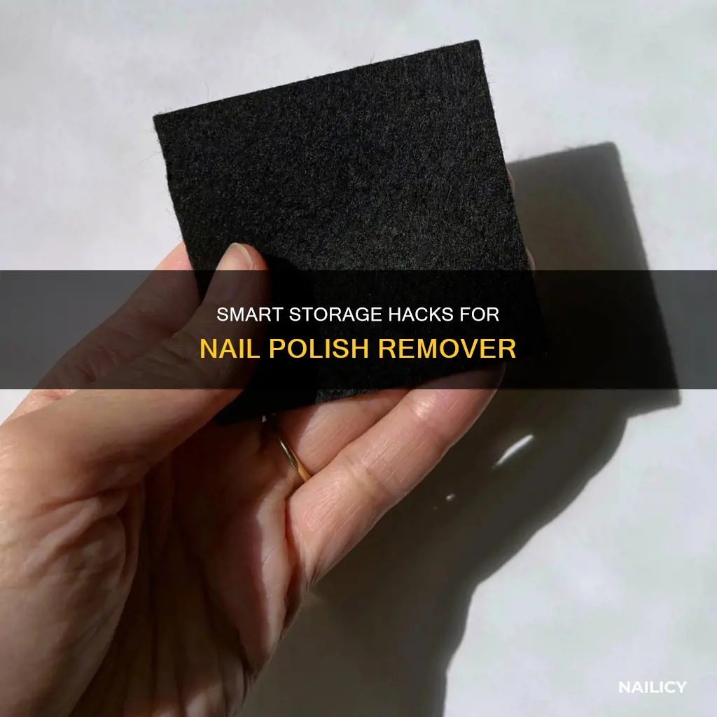 how to store nail polish remover