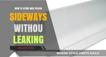 Store Nail Polish Sideways Safely: Leak-Free Tips and Tricks