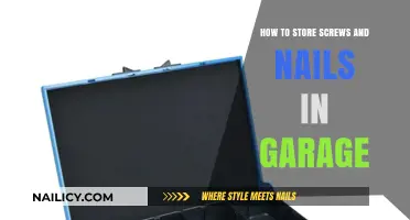 Organize Your Garage: Efficient Screw and Nail Storage Solutions