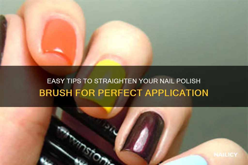 how to straighten nail polish brush