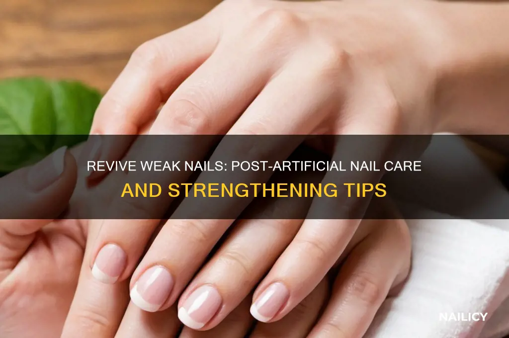 how to strengthen nails after artificial nails