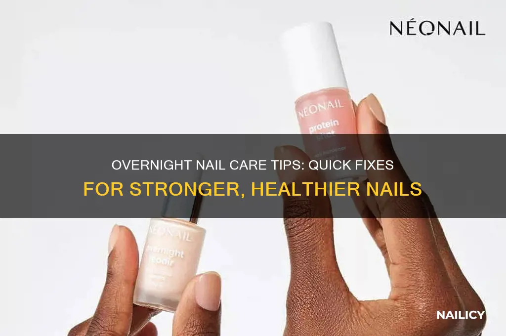 how to strengthen nails overnight