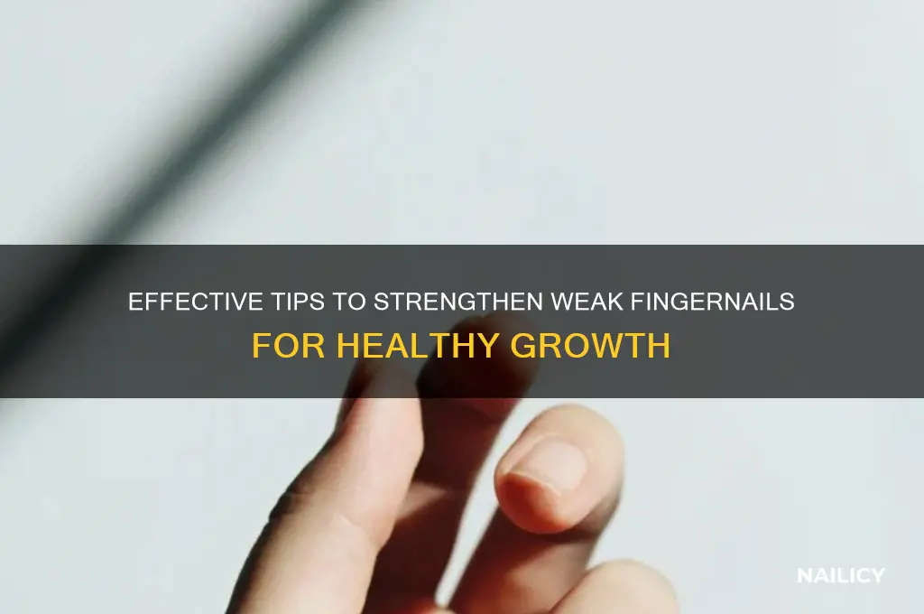how to strengthen weak fingernails