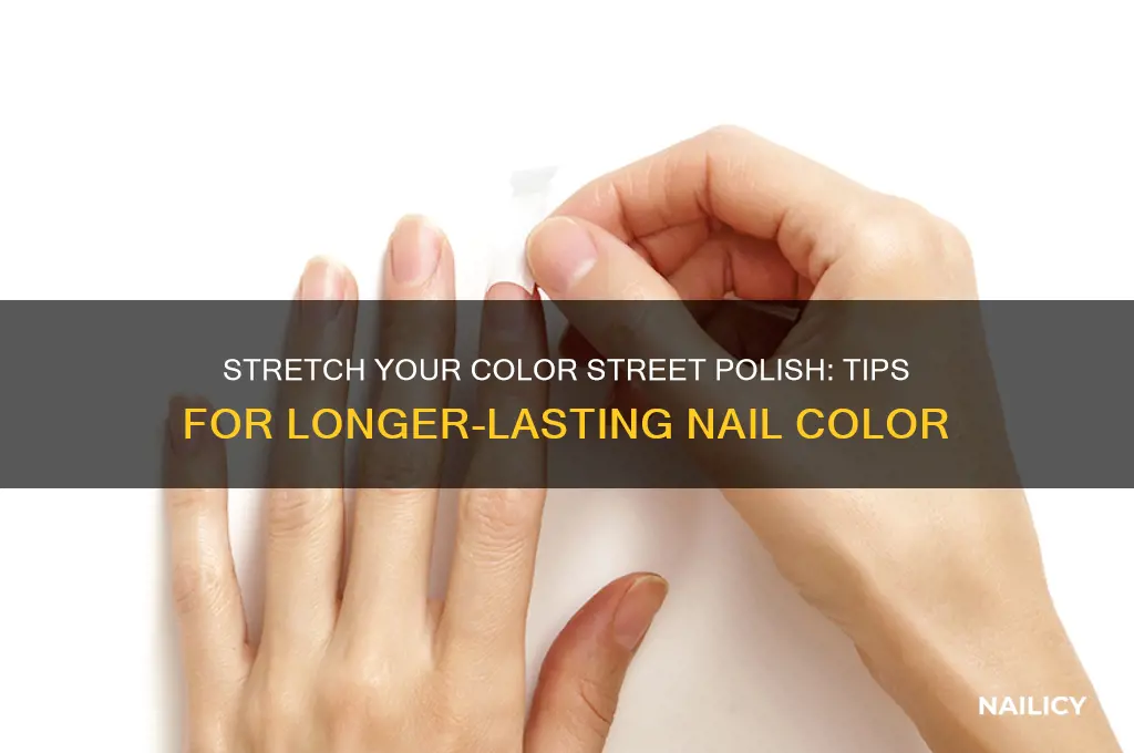 how to stretch color street nail polish