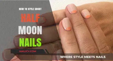 Chic Half Moon Nail Art: Styling Short Nails with Elegance