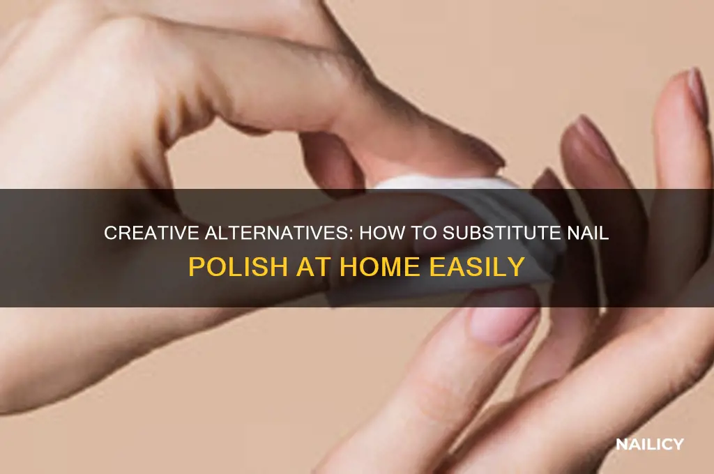 how to substitue nail polish