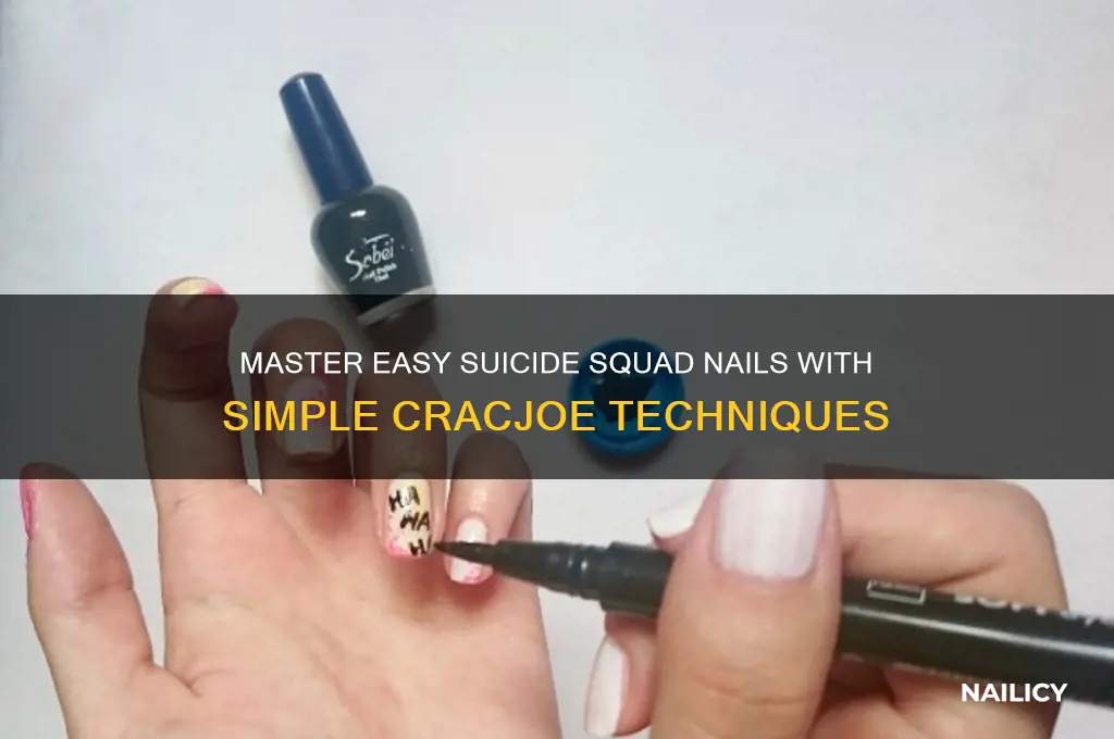 how to suicide squad nails easy cracjoe