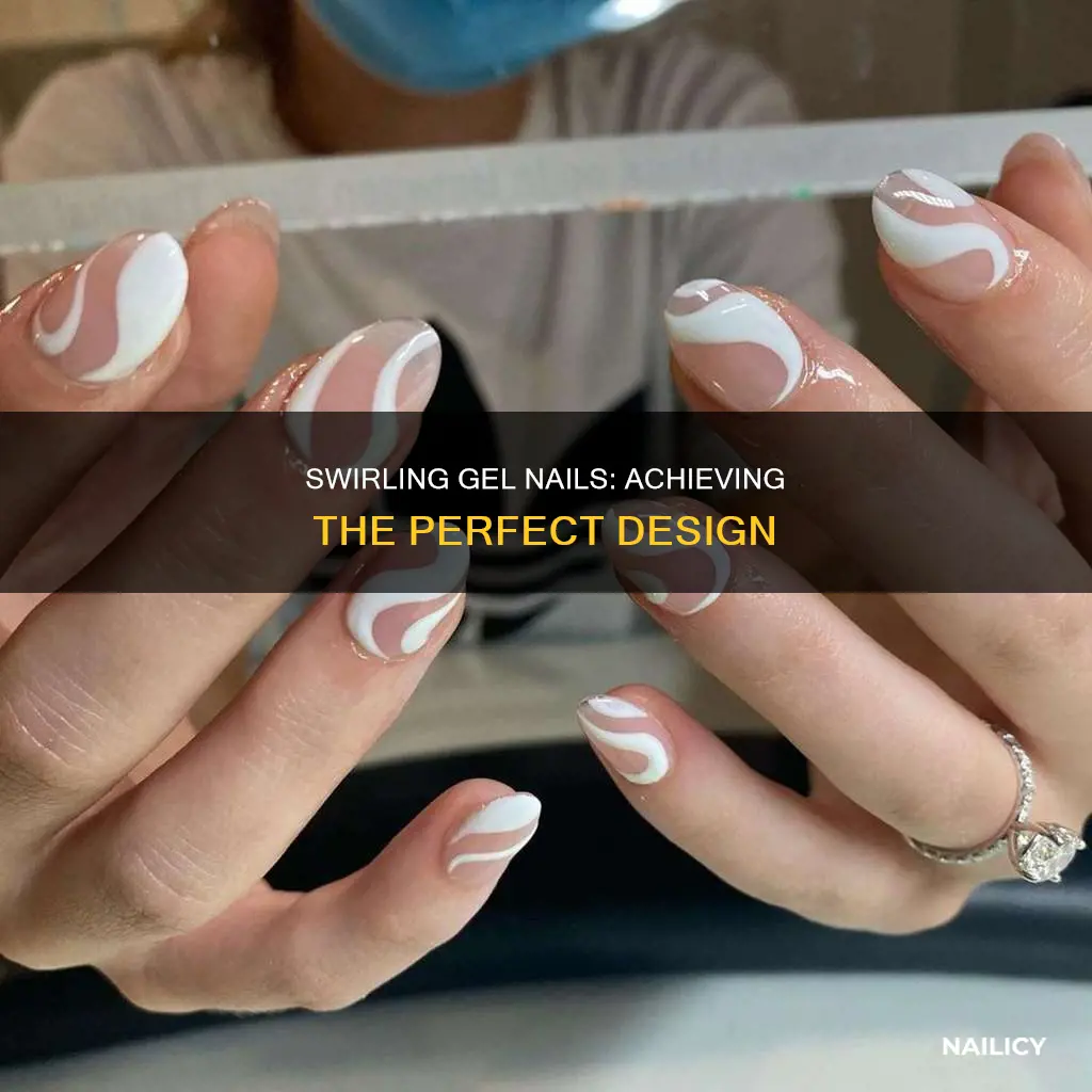 how to swirl gel nails