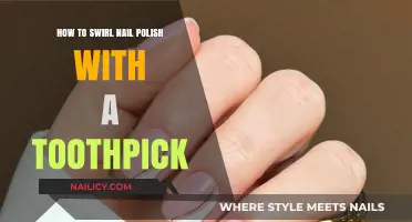 Master the Art of Swirling Nail Polish with a Toothpick