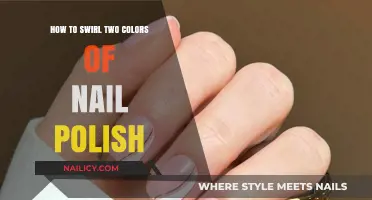 Master the Art of Swirling Two Nail Polish Colors Effortlessly