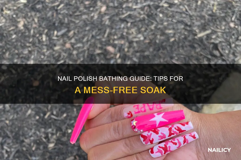 how to take a bath with nail polish