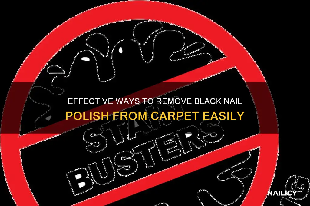 how to take black nail polish off carpet