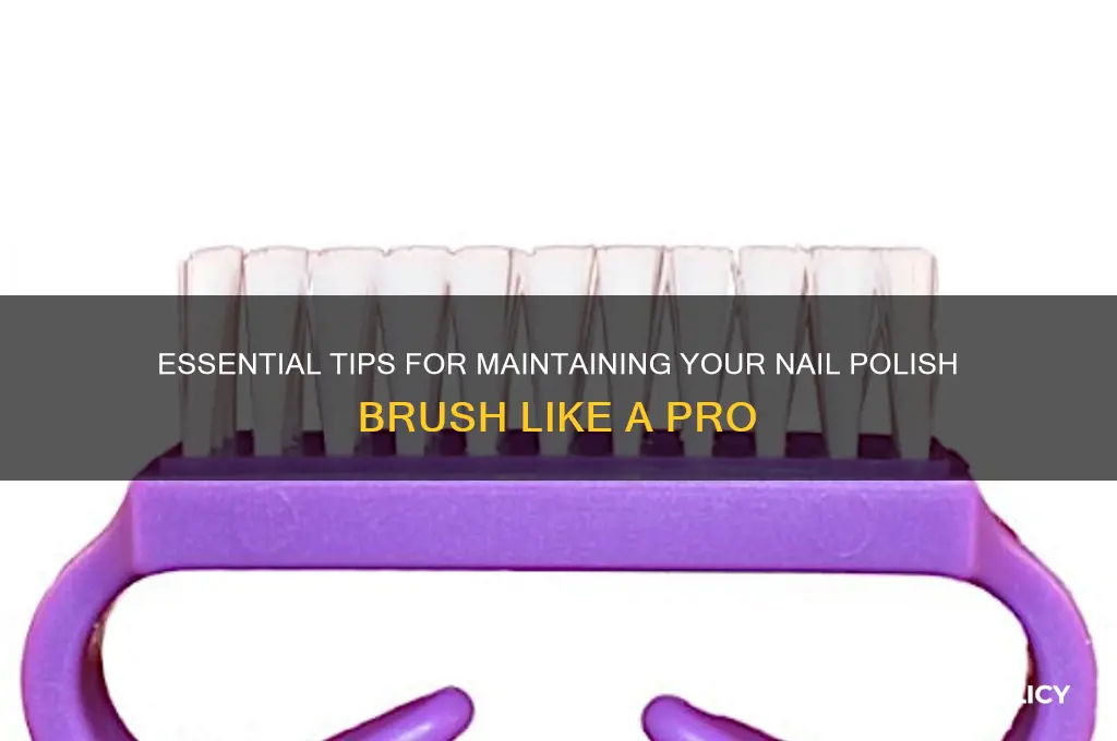 how to take care of nail polish brush