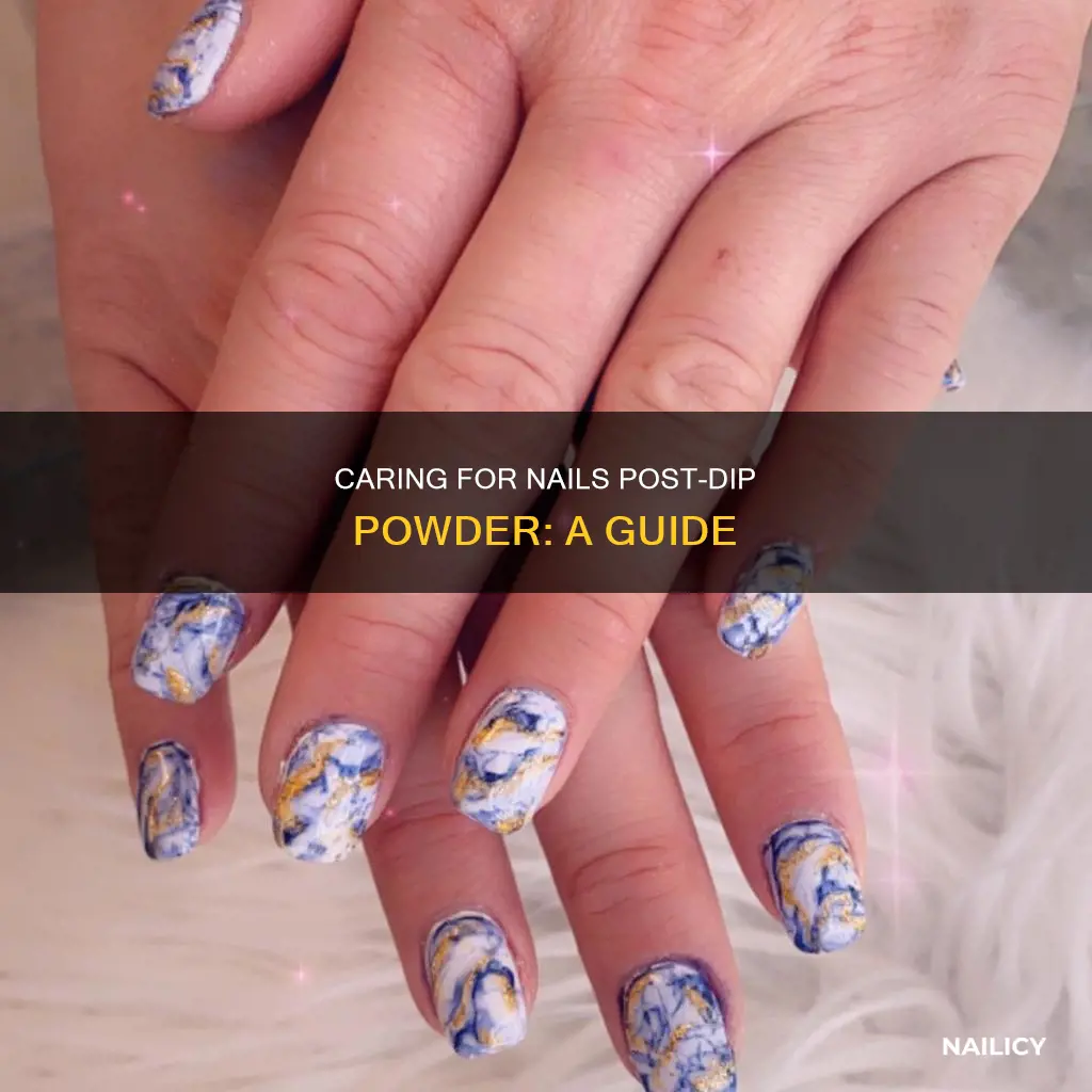 how to take care of nails after removing dip powder