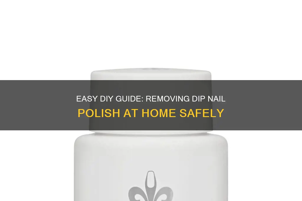 how to take dip nail polish off at home