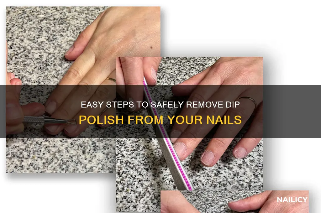 how to take dip polish off nails