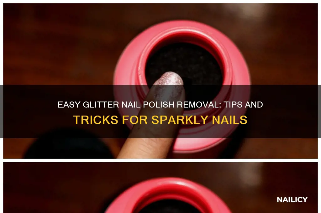 how to take glitter nail polish off