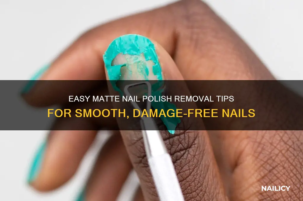 how to take matte nail polish off