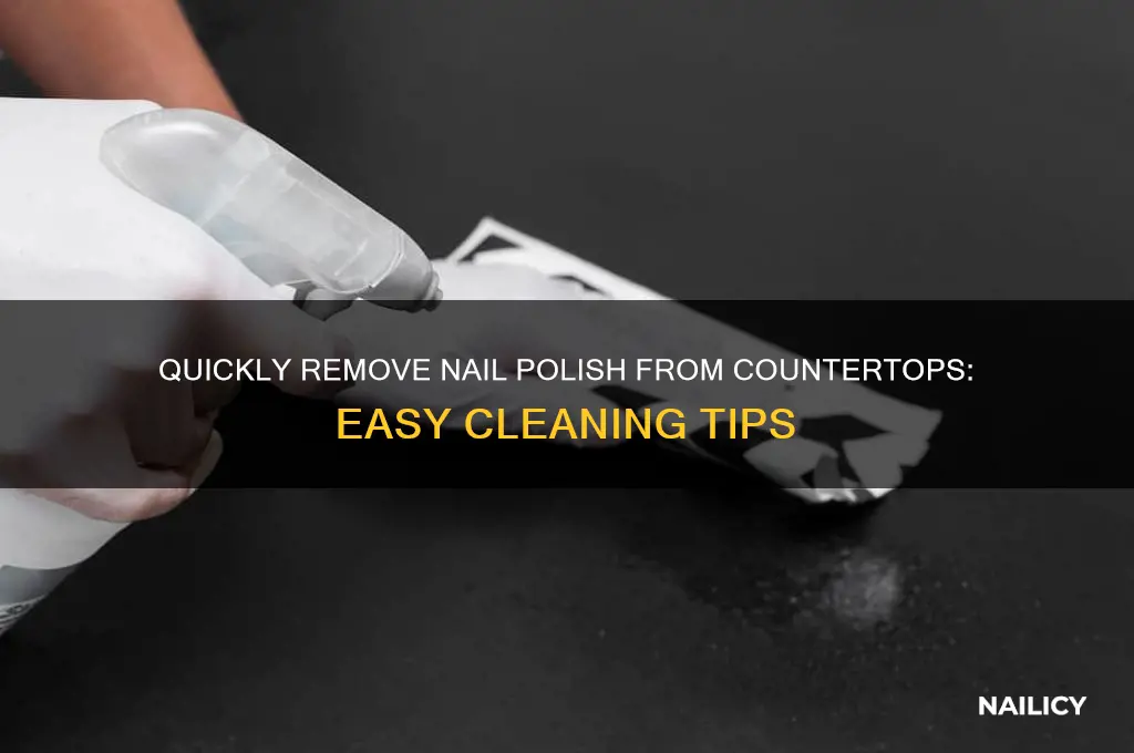 how to take nail polish off countertop