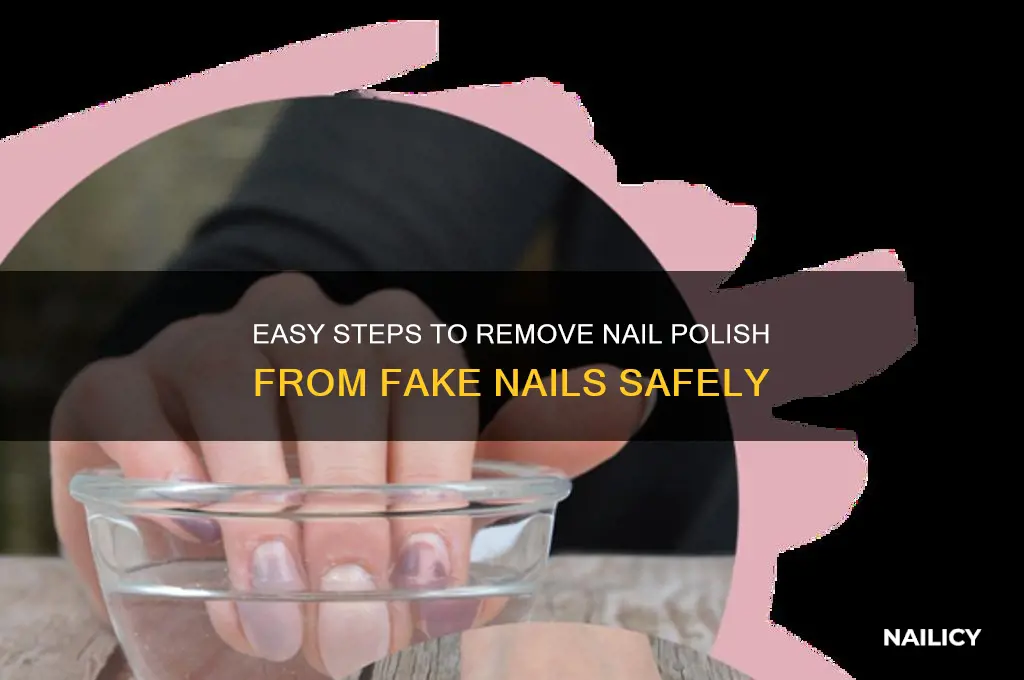 how to take nail polish off fake nails