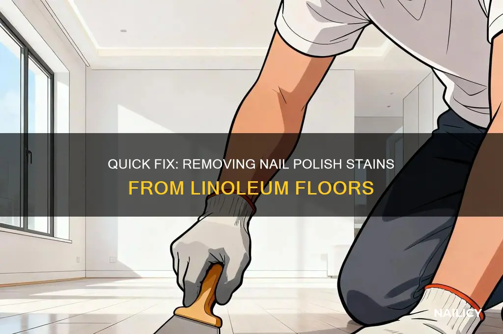 how to take nail polish off linoleum