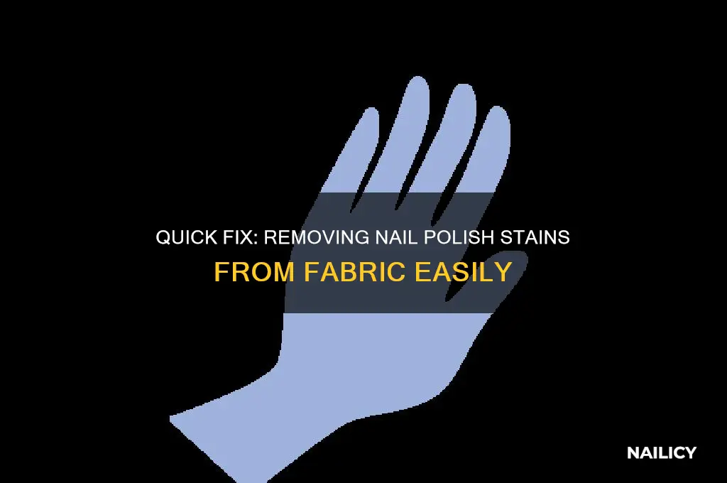 how to take nail polish off of fabric
