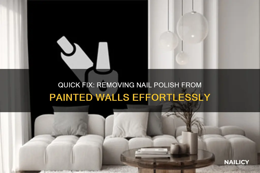 how to take nail polish off painted walls