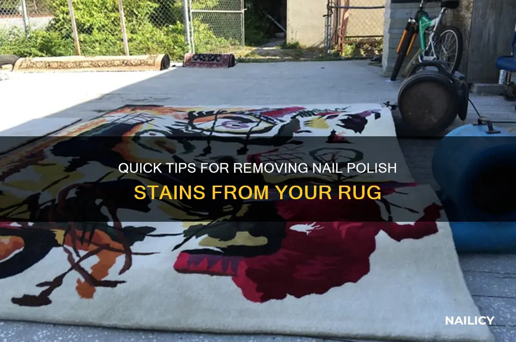 how to take nail polish off rug
