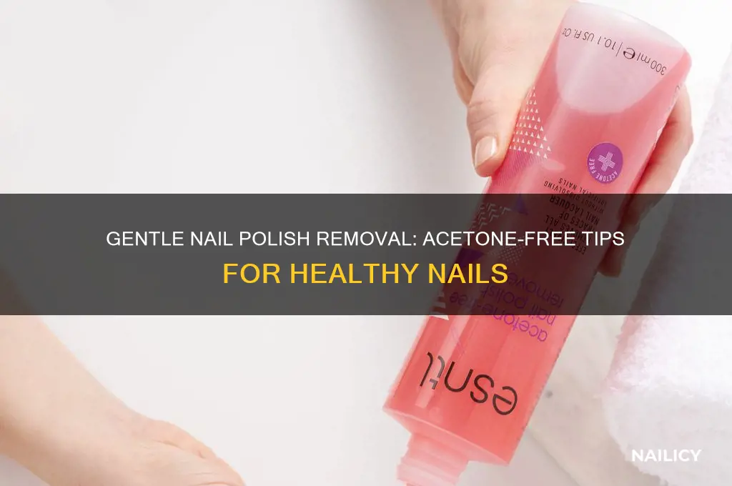 how to take nail polish off without acetone