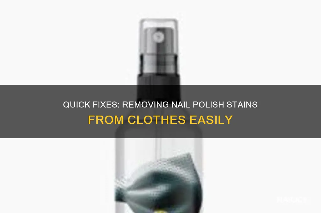 how to take nail polish out of clothes