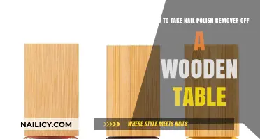 Removing Nail Polish Remover Stains from Wooden Tables