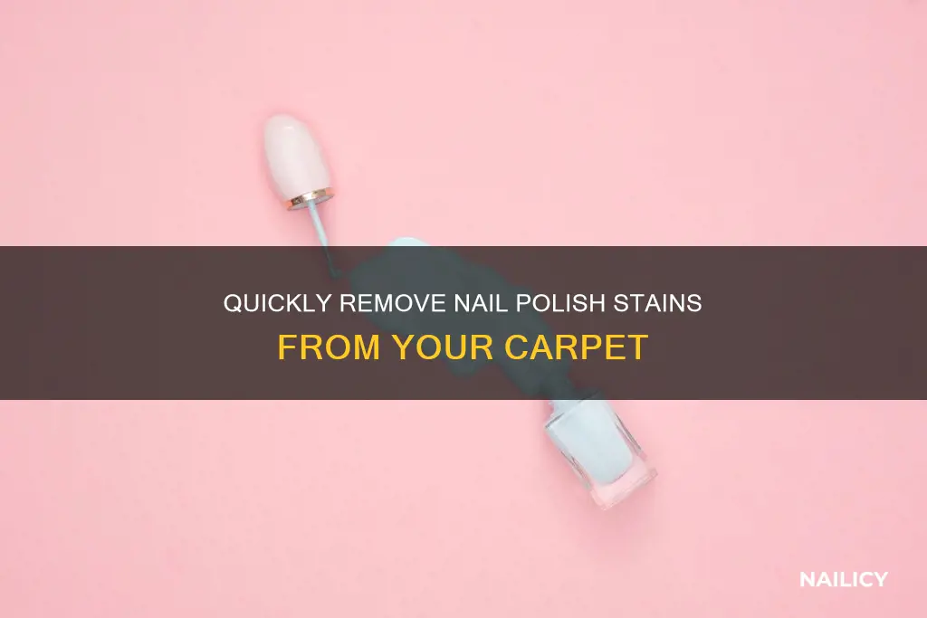 how to take nail polish remover off carpet