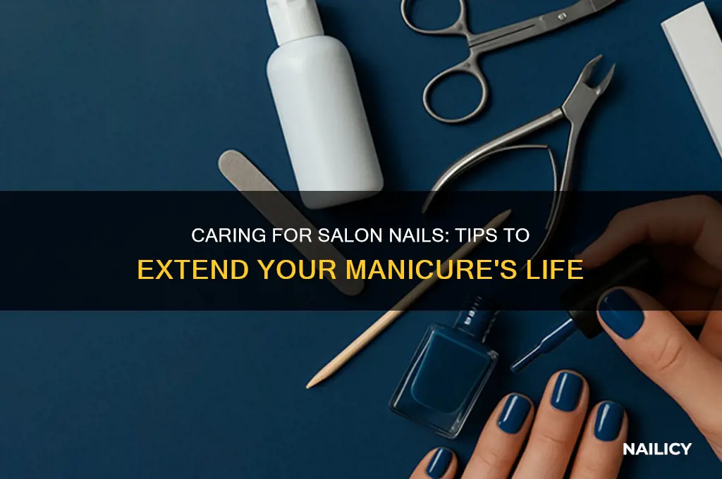 how to take of nail salon nails