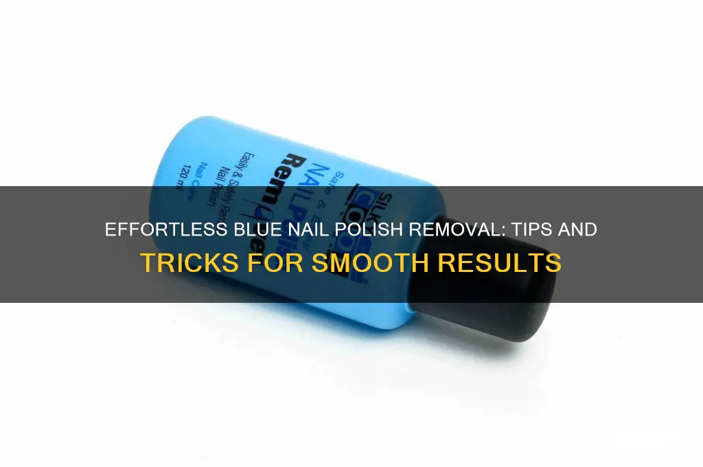 how to take off blue nail polish