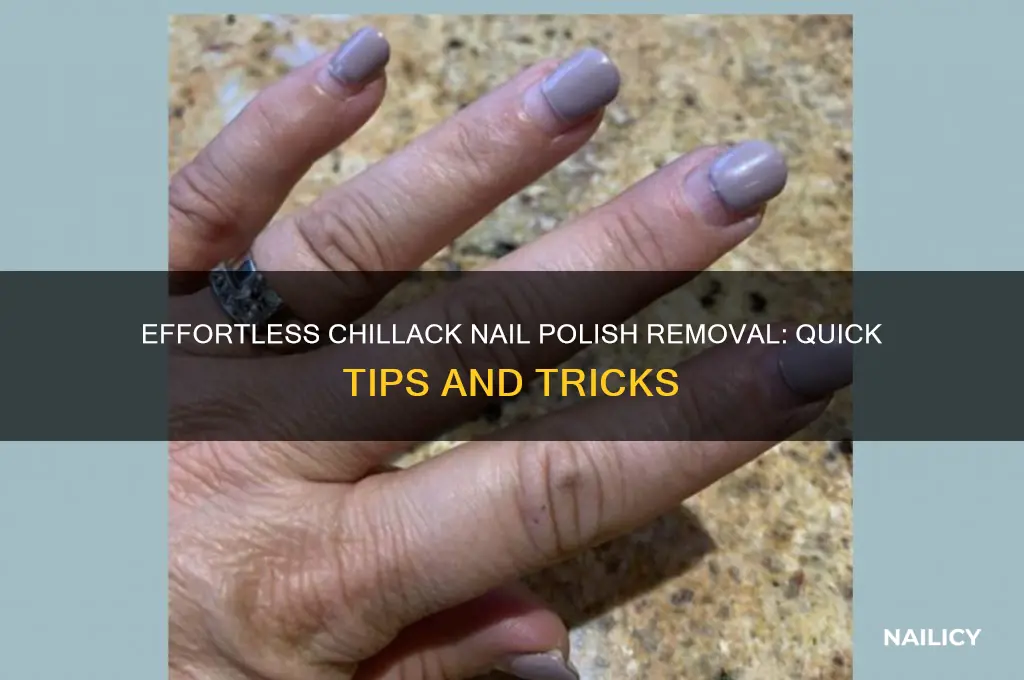 how to take off chillack nail polish