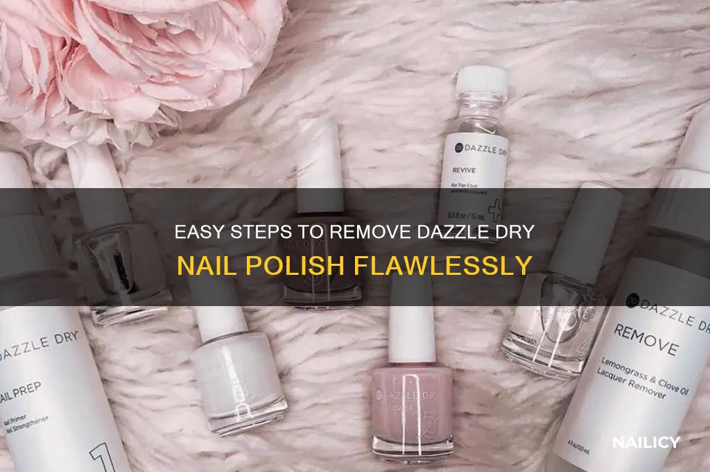 how to take off dazzle dry nail polish