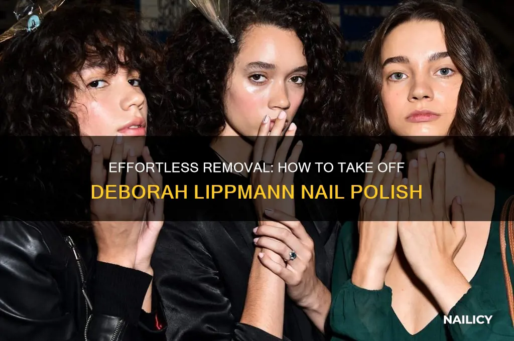 how to take off deborah lippmann nail polish