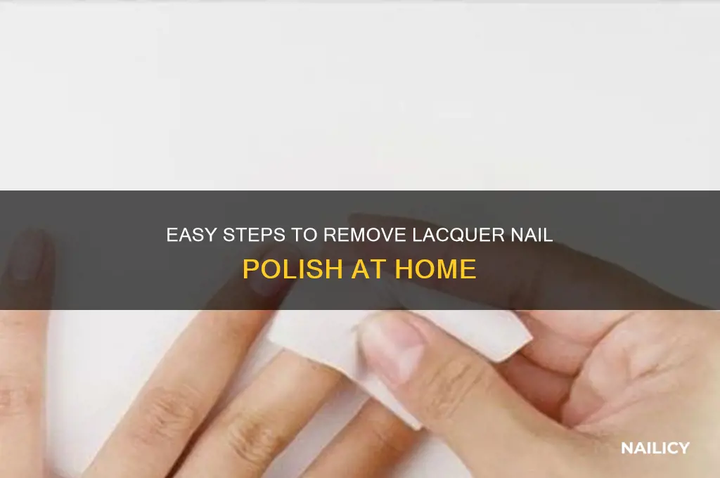 how to take off lacquer nail polish
