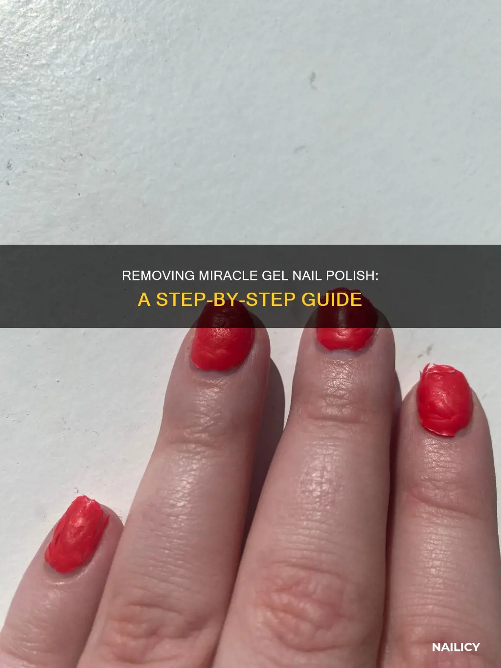 how to take off miracle gel nail polish