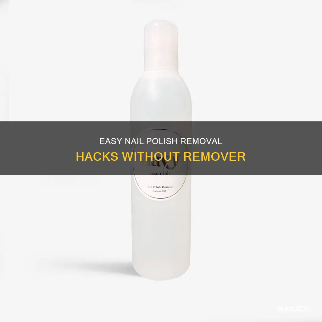 how to take off nail plish without remover