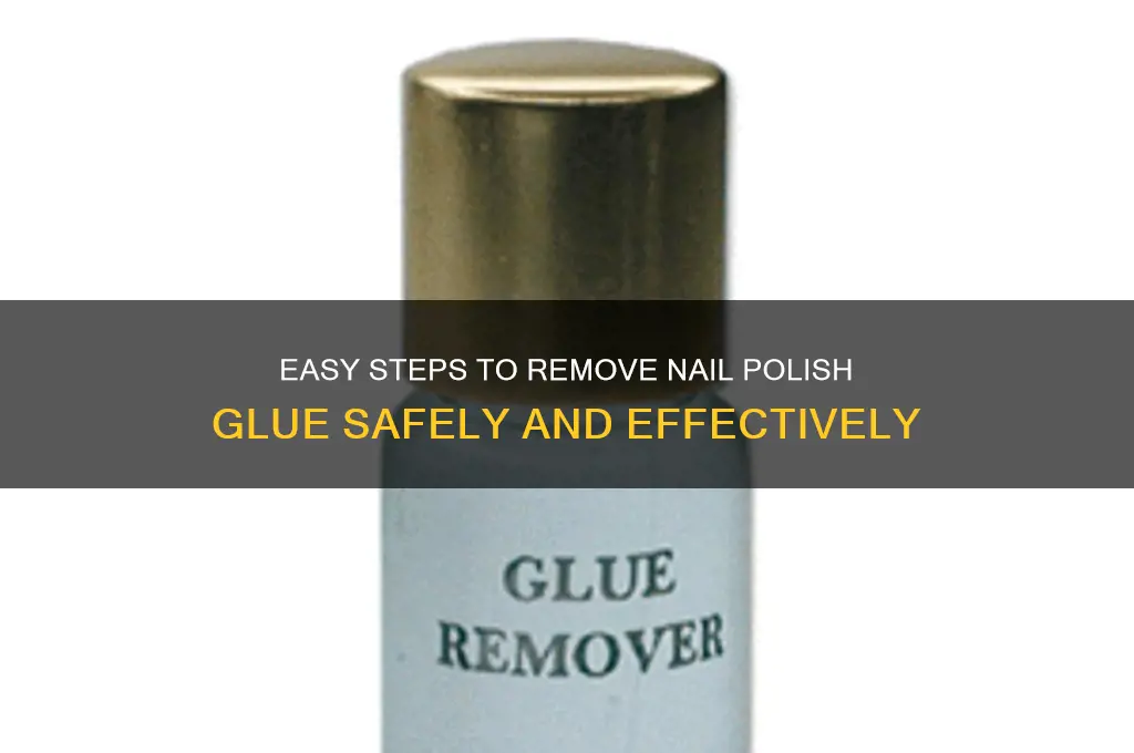 how to take off nail polish glue