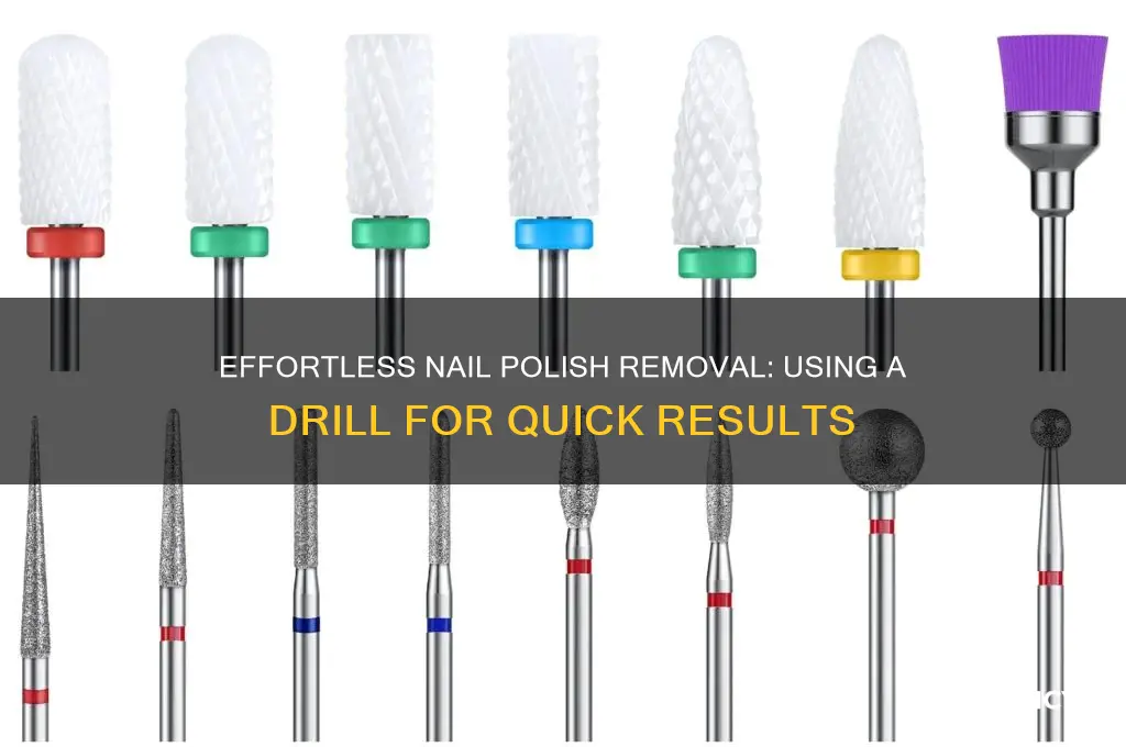 how to take off nail polish with drill