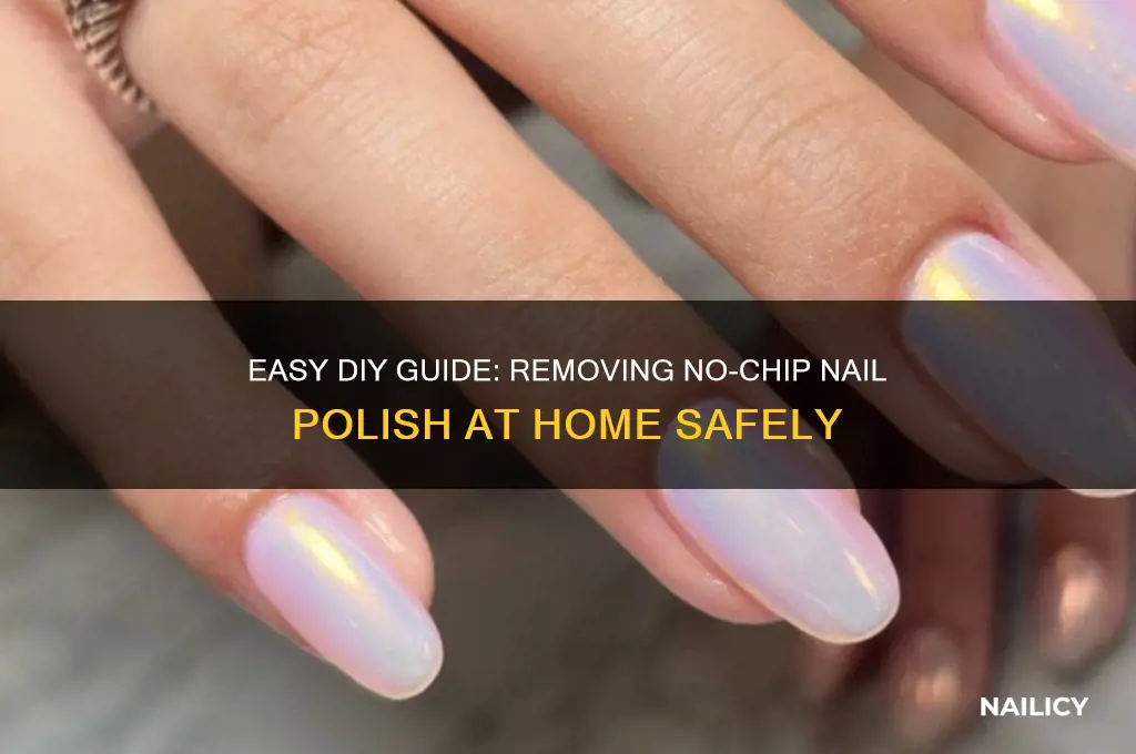 how to take off no-chip nail polish at home